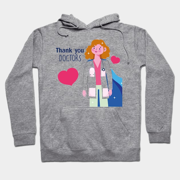 thank you doctors Hoodie by hamzaben